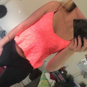 Neon Pink Crop Top